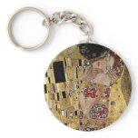 Gustav Klimt's The Kiss Detail (circa 1908) keychains