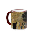 Gustav Klimt's The Kiss Detail (circa 1908) mugs