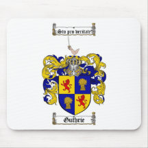 GUTHRIE FAMILY CREST -  GUTHRIE COAT OF ARMS MOUSE PAD