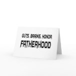Guts, Brains, Honour, Fatherhood cards