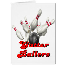 Gutter Ballers Greeting Card