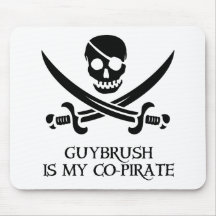 Guy Brush is My Co-Pirate Mousepad