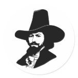 Guy Fawkes Portrait Sticker