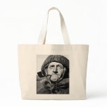 Guy Smoking a Pipe, 1940s Canvas Bags