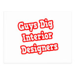 Guys Dig Interior Designers Post Card