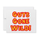 Guys Gone Wild invitations