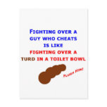 Guys Who Cheat postcards