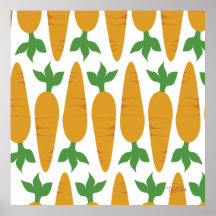 Gwennie The Bun: Field of Carrots Print