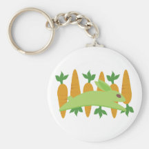 Gwennie The Bun: Gwen With Carrots Keychains