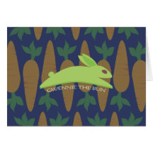 Gwennie The Bun Night Raid Greeting Card