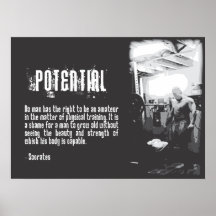 Gym Poster - Socrates Quote