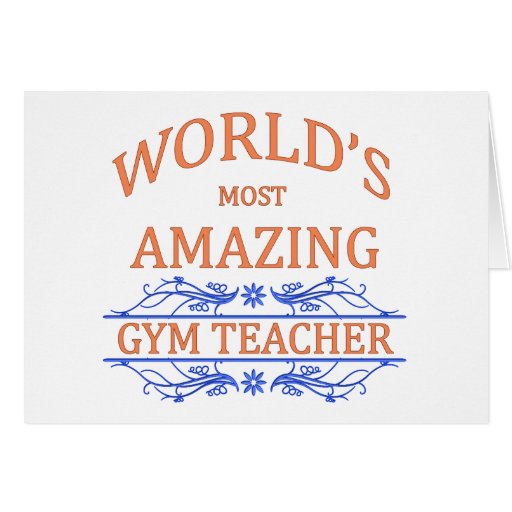 Gym Teacher Greeting Card Zazzle
