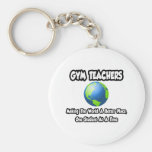 Gym Teachers...Making the World a Better Place Key Chain