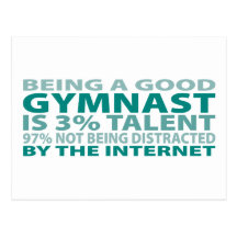Gymnast 3% Talent Postcards