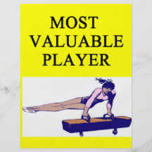 GYMNaST ost valuable player Flyer Design
