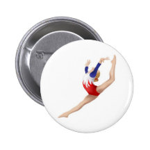 Gymnast Pinback Buttons