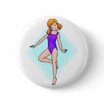 Gymnast Print Buttons