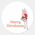 Gymnastic Merry Christmas Stickers