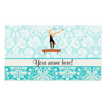 Gymnastics Balance Beam Business Card