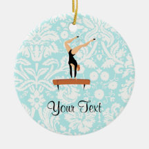 Gymnastics Balance Beam Christmas Ornaments