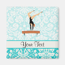 Gymnastics Balance Beam Fridge Magnets