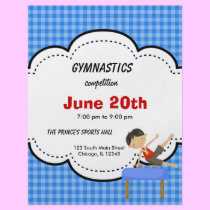 Gymnastics Boy Competition (Blue) flyers