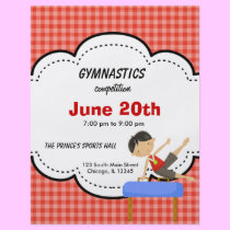 Gymnastics Boy Competition (Red) flyers