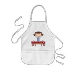 GYMNASTICS - Brunette Girl Splits Tshirts and Gift Apron