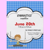 Gymnastics Competition (Blue) flyers