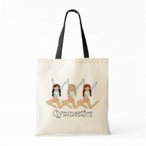 gymnastics girls tote bags