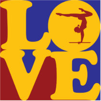 Gymnastics Love Photo Cutouts