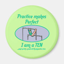 Gymnastics Perfect 10 Refrigerator Magnets