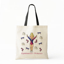 Gymnastics Princess Tote Bags