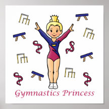Gymnastics Princess Poster