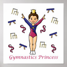 Gymnastics Princess Posters