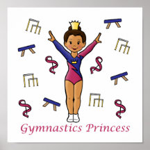 Gymnastics Princess Print