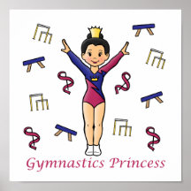 Gymnastics Princess Print