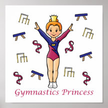 Gymnastics Princess Print