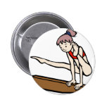 Gymnastics Print Pin