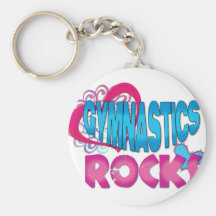 Gymnastics Rocks Gifts Keychain