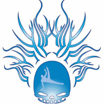 Gymnastics Skull Cut Out
