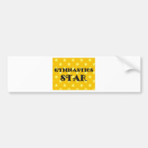 Gymnastics Star Bumper Sticker