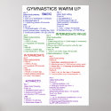 Gymnastics Warm-Up posters