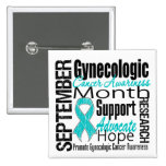 Gynaecologic Cancer Awareness Month TRIBUTE buttons