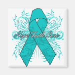 Gynaecologic Cancer Flourish Hope Faith Cure magnets