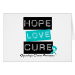 Gynaecologic Cancer Hope Love Cure Card