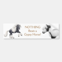 Gypsy Cob Horse Bumper Sticker