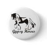 Gypsy Horses Pinback Buttons