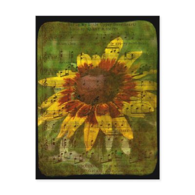 Gypsy Sweetheart Floral Collage Postcards