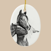 Gypsy Vanner Artwork ornaments